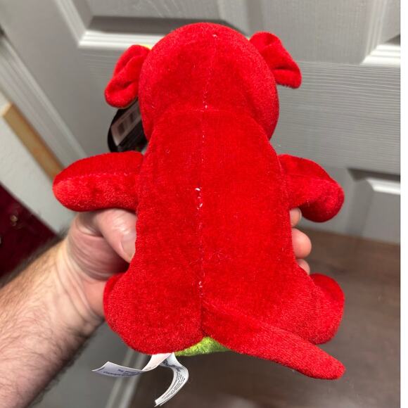 Toy Factory Toy Works Mouse Bright Red Yellow Plush Stuffed Animal 7" NWT - Picture 4 of 8